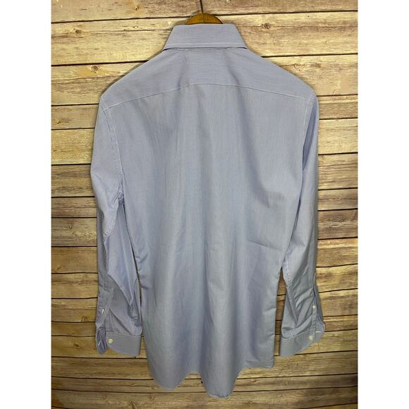 Proper Cloth Shirt Light Blue Check Size Small 19x30 100% Cotton - Picture 2 of 9